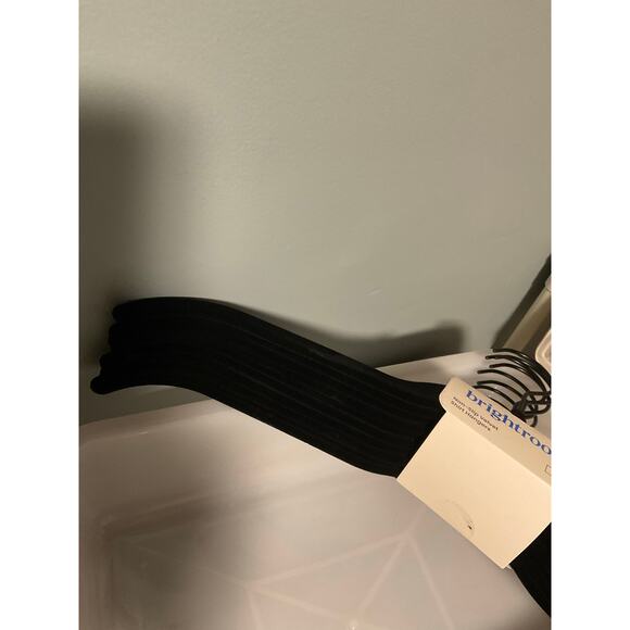 60 (1 Case Pack) Black Shirt Flocked Hangers from Brightroom™ - NEW in package - Picture 4 of 4